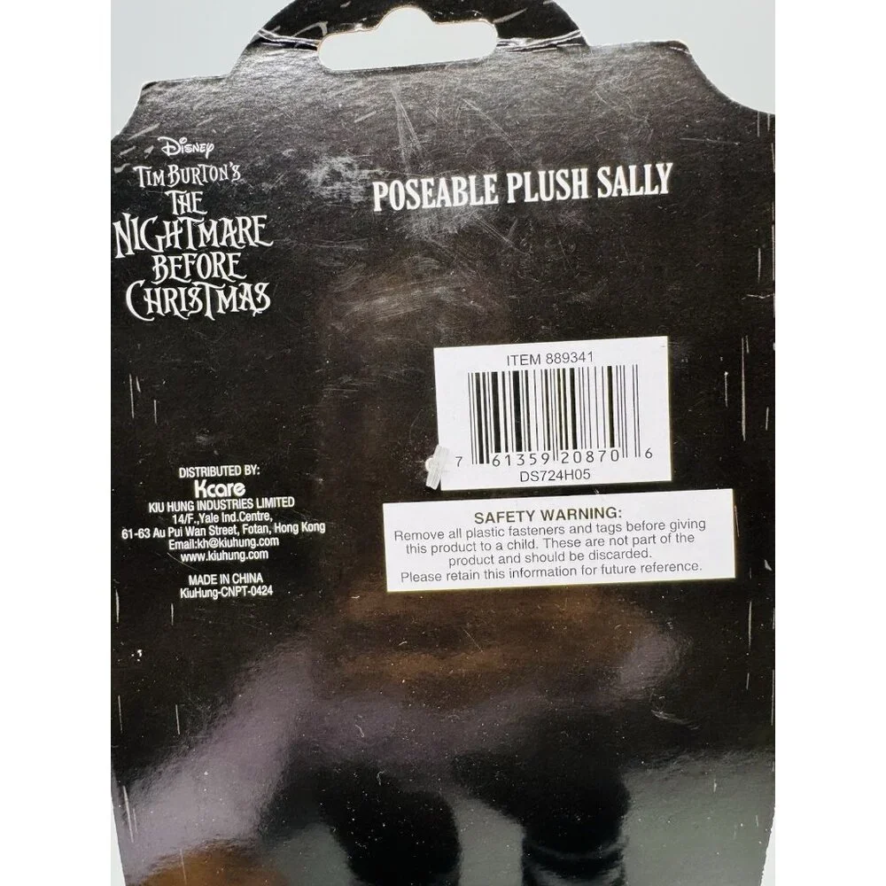 Nightmare Before Christmas Poseable Plush Sally Doll Disney Halloween 24‎ inch